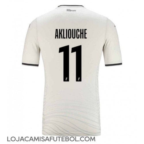 Camisa de Futebol AS Monaco Maghnes Akliouche #11 Equipamento Alternativo 2024-25 Manga Curta